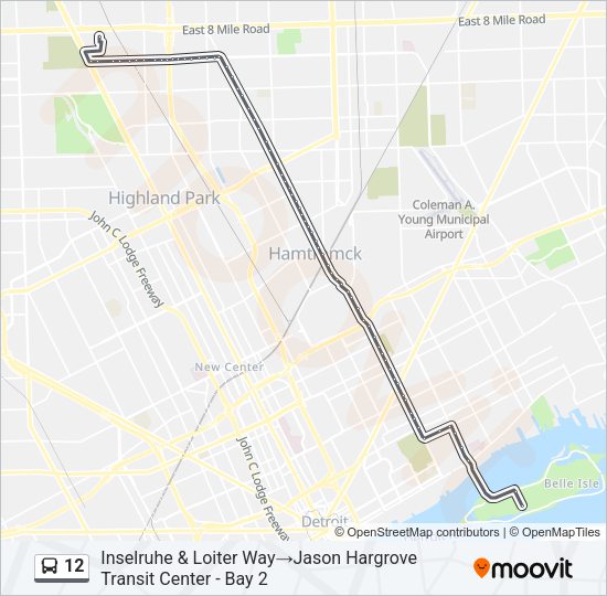 12 Bus Line Map