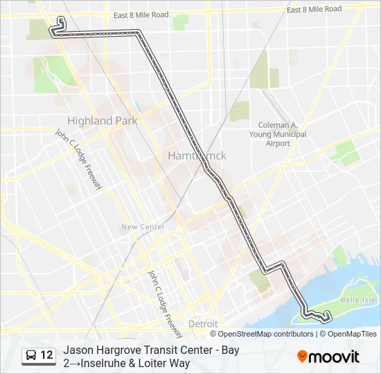 12 Bus Line Map