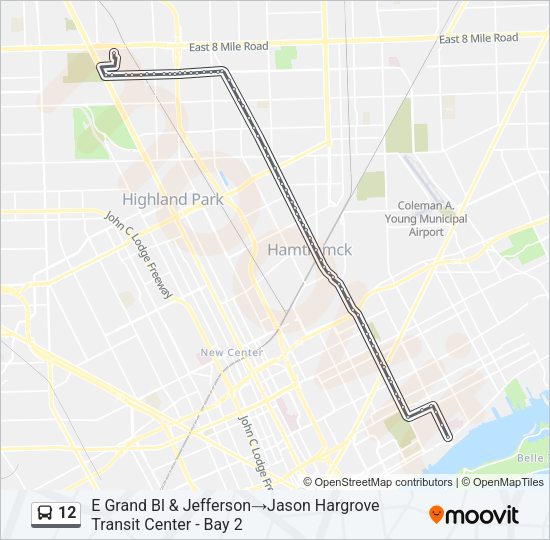 12 Bus Line Map