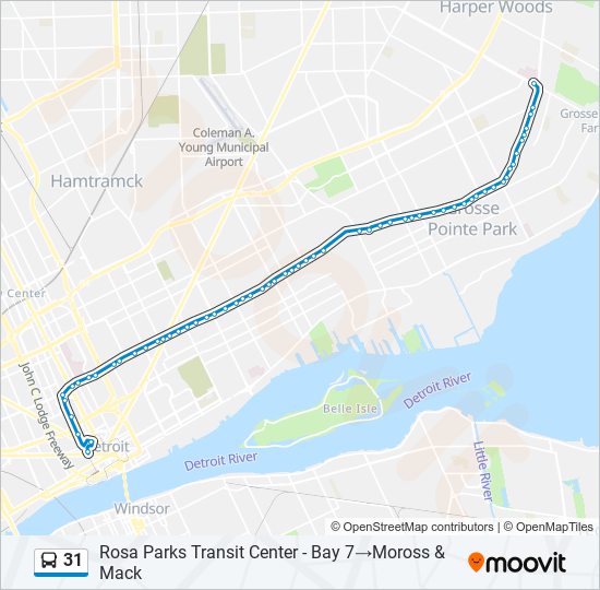 31 Bus Line Map