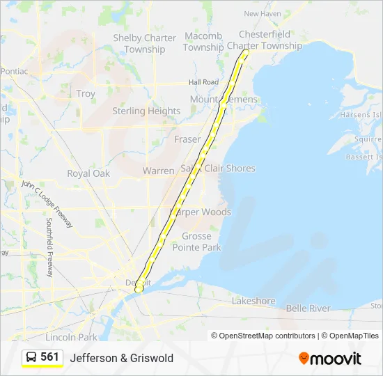Route 561 561 Route: Schedules, Stops & Maps - Jefferson & Griswold (Updated)