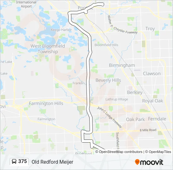 375 Bus Line Map