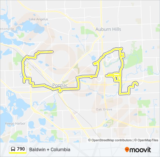 790 Bus Line Map