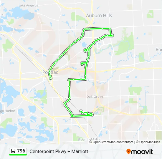796 Bus Line Map