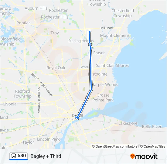 530 Bus Line Map