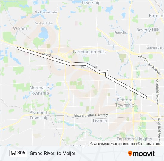 305 Route: Schedules, Stops & Maps - Grand River Ifo Meijer (updated)