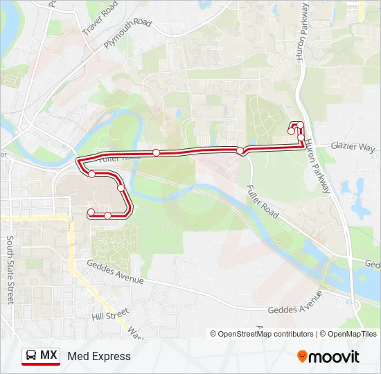 MX Bus Line Map
