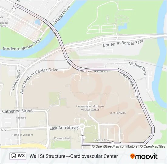 WX Bus Line Map