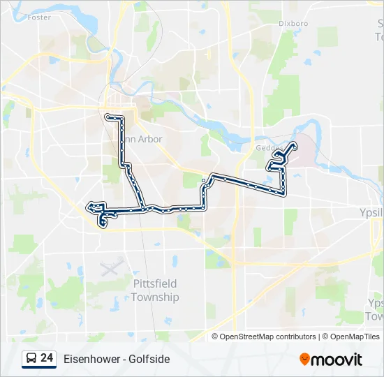 24 Bus Line Map