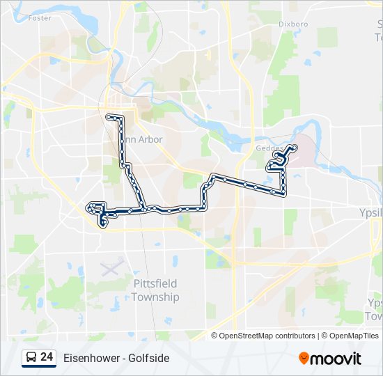 24 Bus Line Map