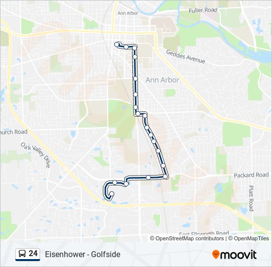 Mapa de 24 de autobús