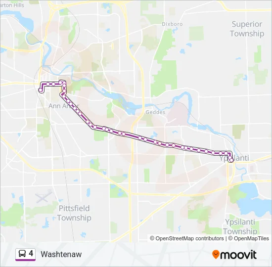 4 Bus Line Map
