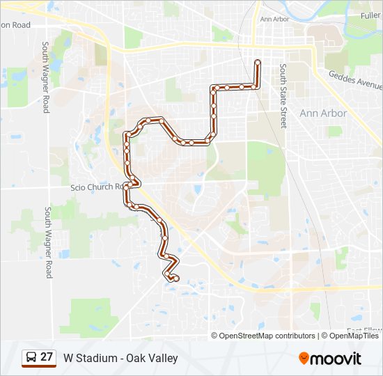 Mapa de 27 de autobús