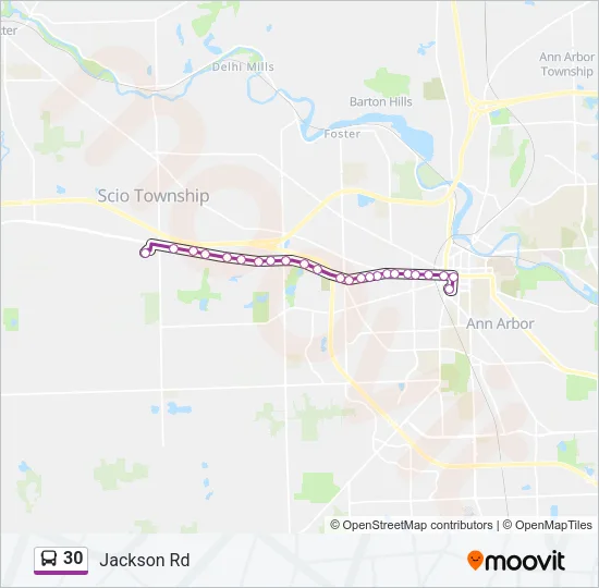 30 Bus Line Map