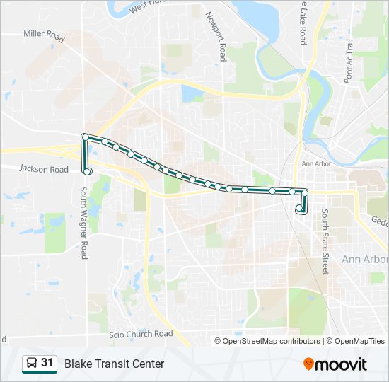 31 bus Line Map