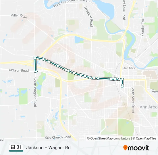 31 Bus Line Map