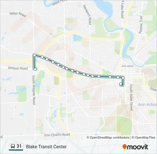 31 Bus Line Map