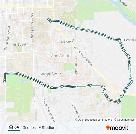 64 Bus Line Map