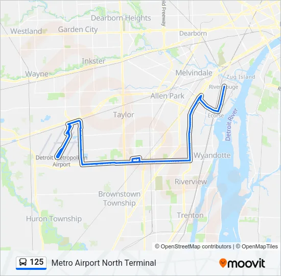 125 Bus Line Map