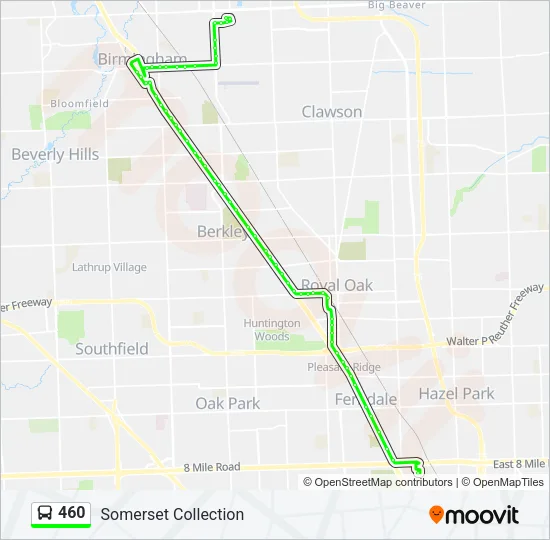 460 Bus Line Map