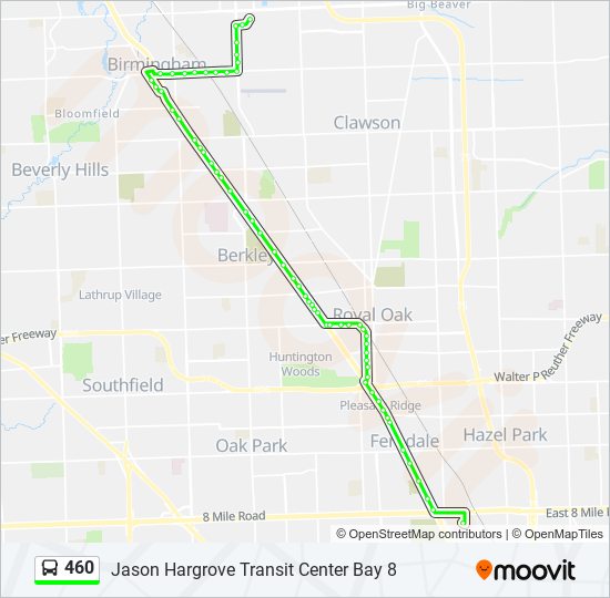 460 bus Line Map