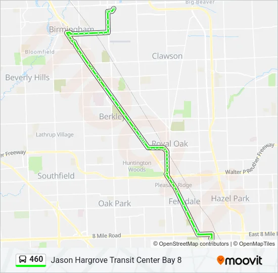 460 Bus Line Map