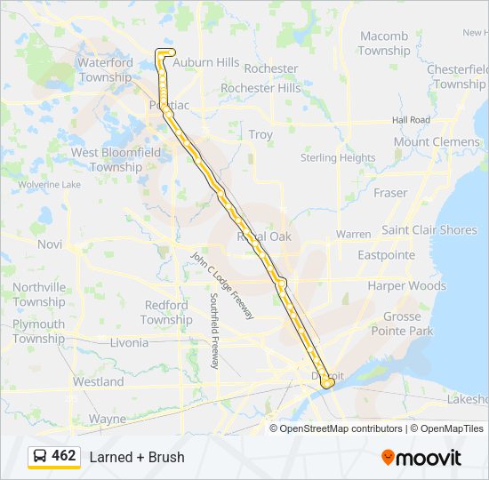 462 bus Line Map