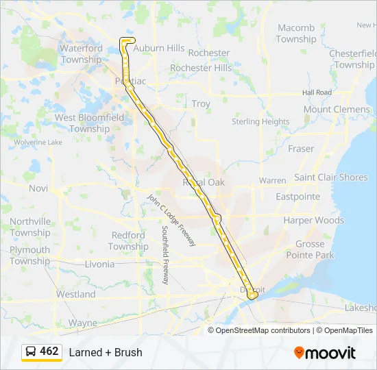 462 Bus Line Map