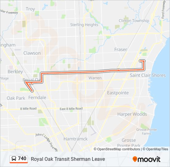 740-route-schedules-stops-maps-royal-oak-transit-sherman-leave