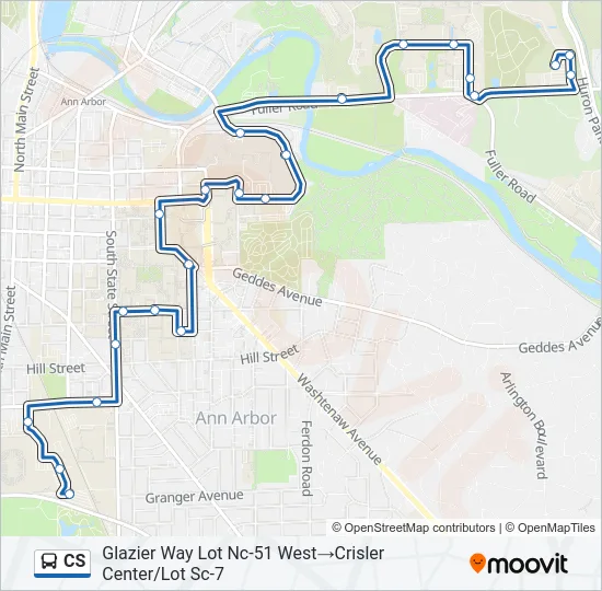 CS Bus Line Map