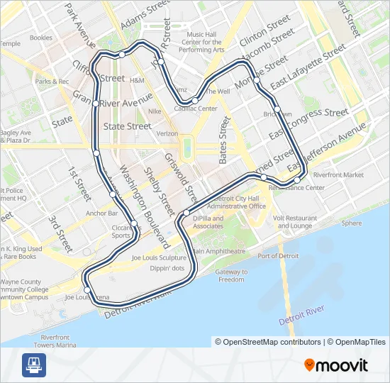 DPM Light Rail Line Map