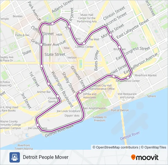 DPM Light Rail Line Map