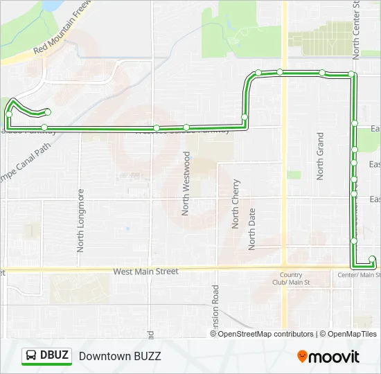 DBUZ Bus Line Map