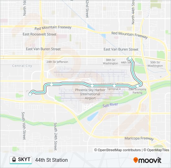 SKYT Light Rail Line Map