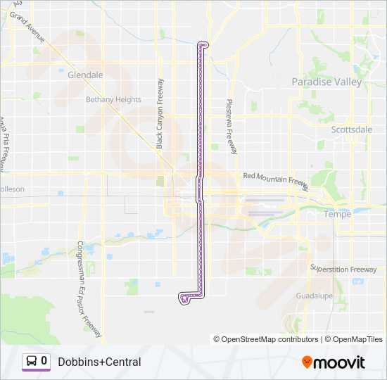 0 Bus Line Map