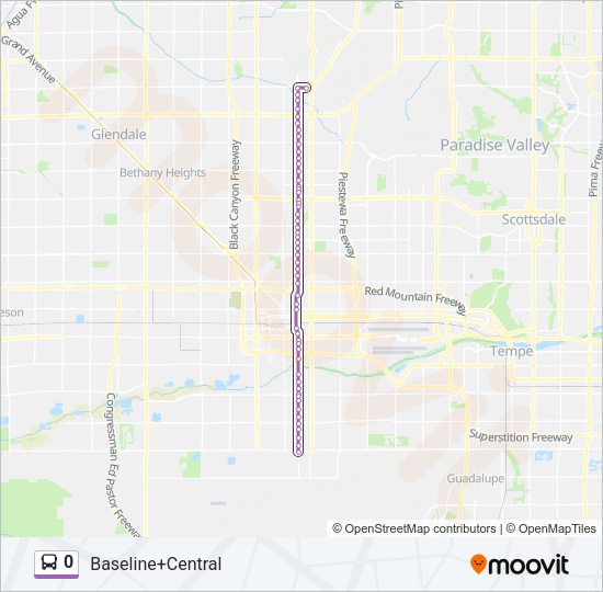 0 Bus Line Map