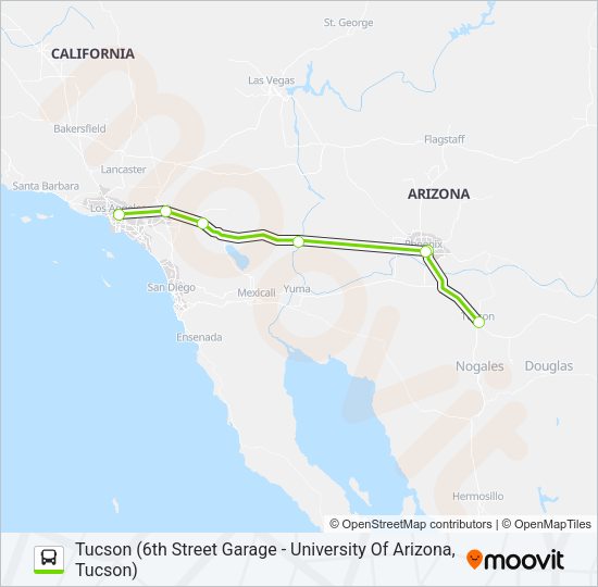 FLIXBUS 2054 Bus Line Map