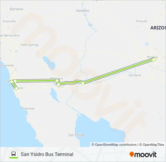 FLIXBUS 2057 Bus Line Map