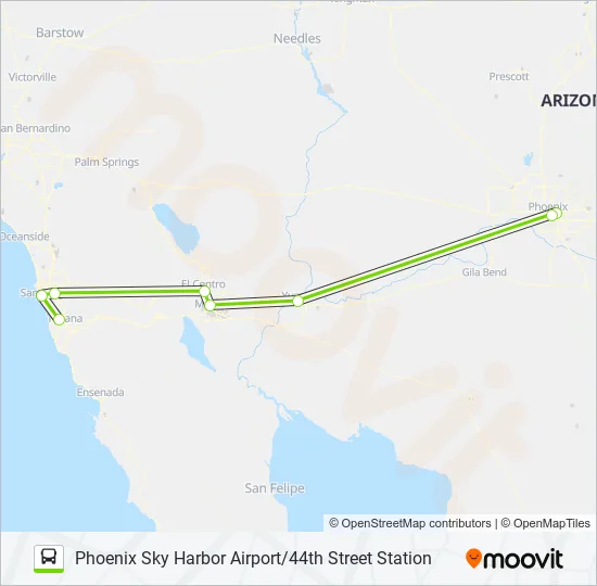 FLIXBUS 2057 Bus Line Map