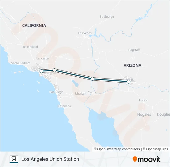 GREYHOUND US1000E Bus Line Map