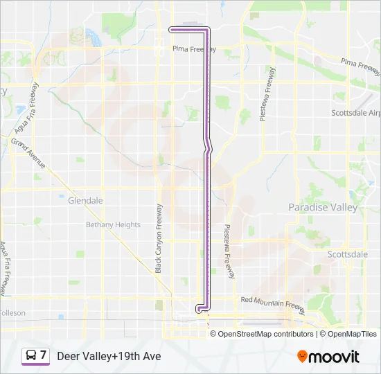 7 Bus Line Map