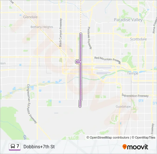 7 Bus Line Map