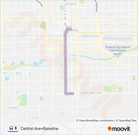 8 Bus Line Map