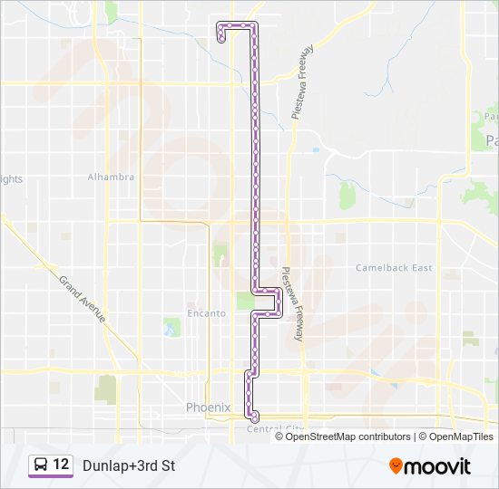 12 Bus Line Map