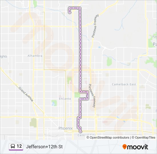 12 Bus Line Map