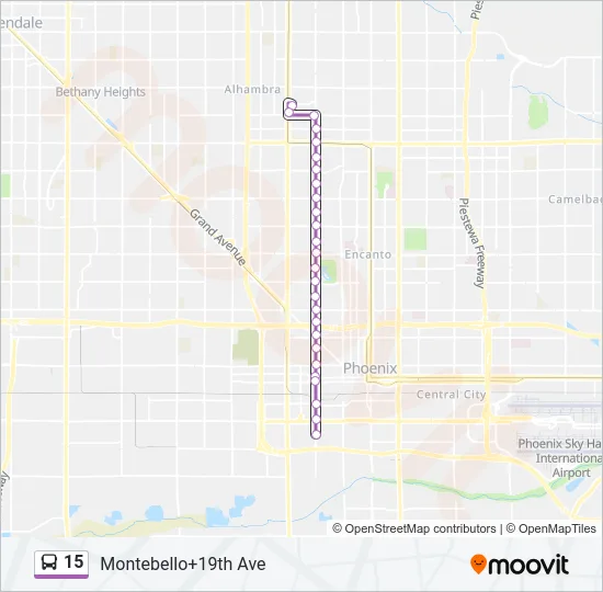 15 Bus Line Map