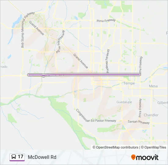 17 Bus Line Map