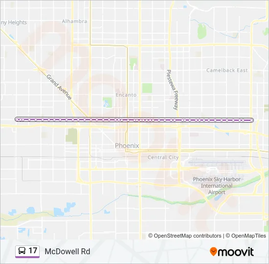 17 Bus Line Map