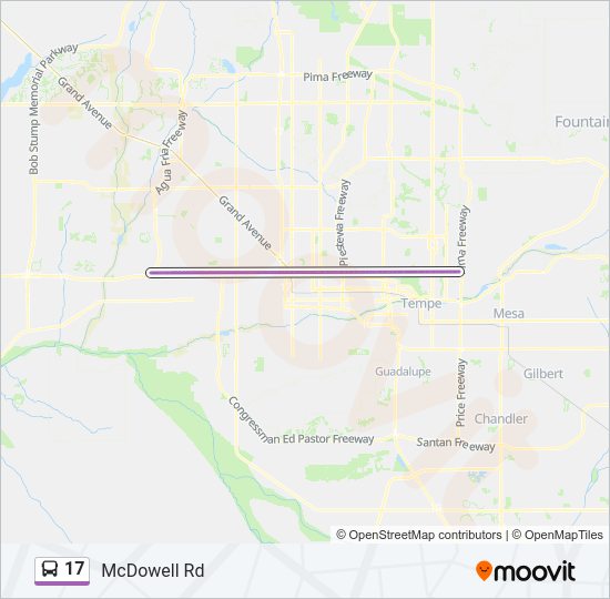 17 Bus Line Map