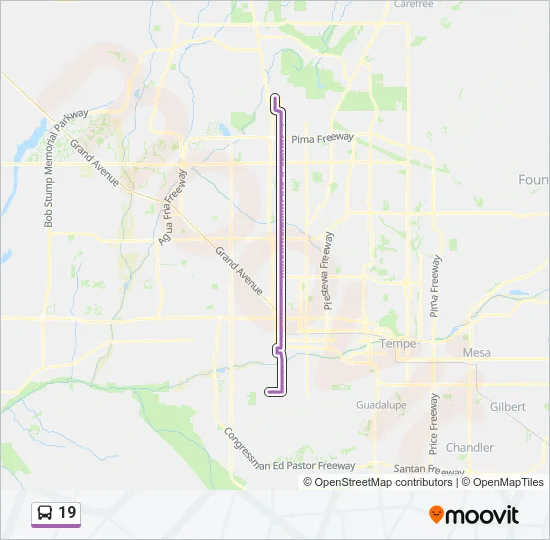 19 Bus Line Map